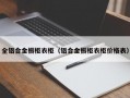 全铝合金橱柜衣柜（铝合金橱柜衣柜价格表）